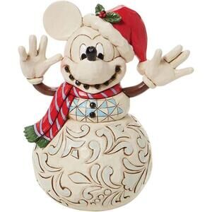 Disney Traditions by Jim Shore Mickey Mouse Snowman Snowy Smiles Figurine